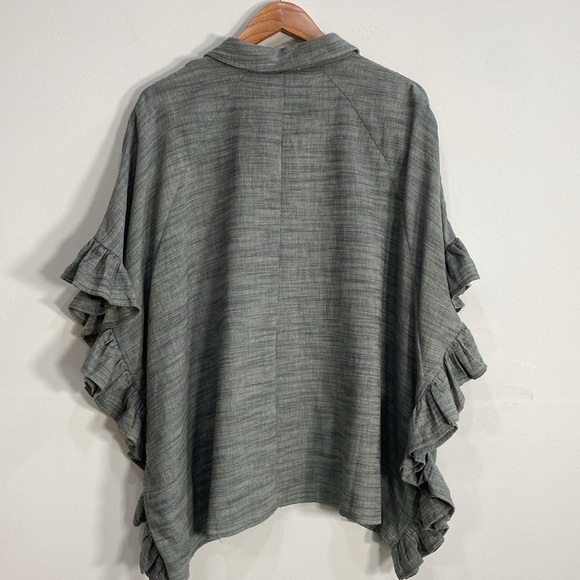 Easel Cotton Boho Blouse Large Loose Fit - Picture 6 of 11